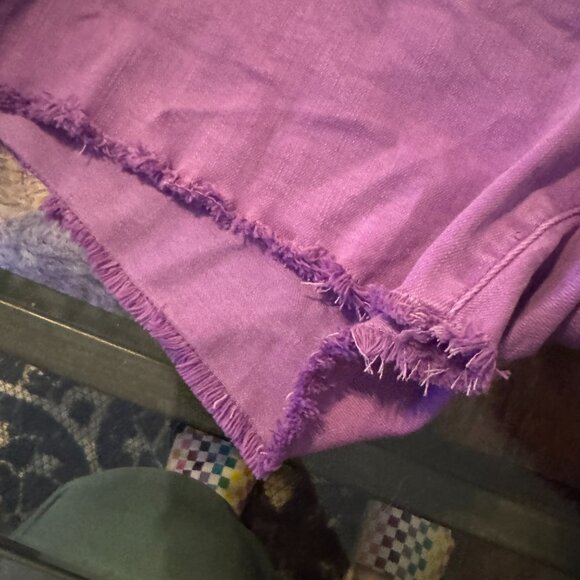 RFM - Garment Dyed, Raw Hem Shorts - Purple - 1x - - Picture 10 of 11